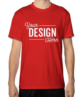 Bayside USA-Made Performance Shirt - Color: Red