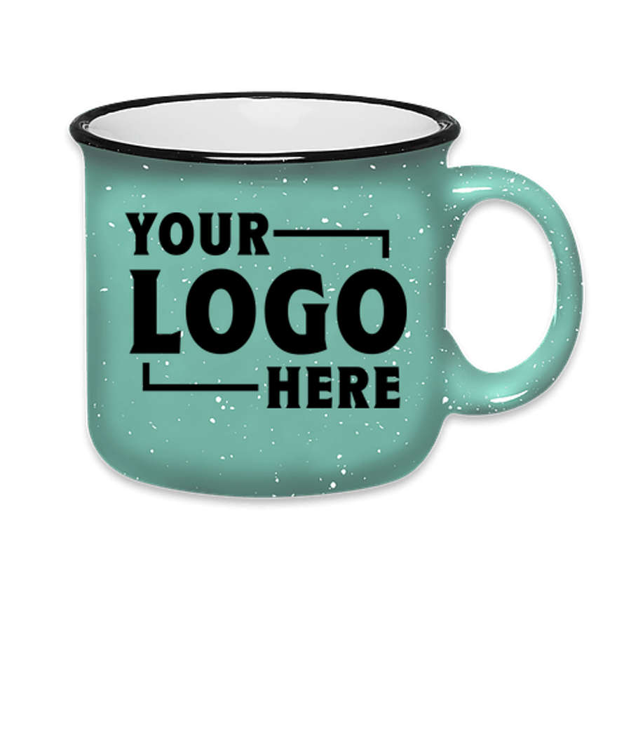 15 oz. Ceramic Speckled Campfire Mug (Set of 24) in Teal
