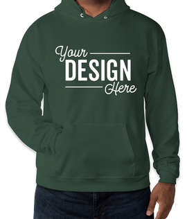 Hanes EcoSmart 50/50 Pullover Hoodie - Color: Athletic Dark Green