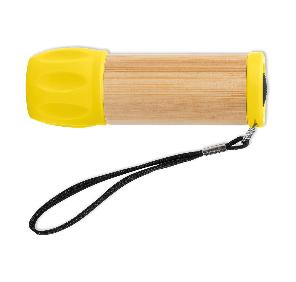 Laser Engraved Bamboo Flashlight-default