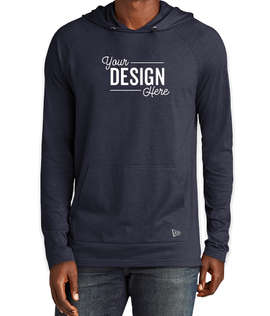 New Era Tri‑Blend Long Sleeve Hooded Shirt - Color: True Navy