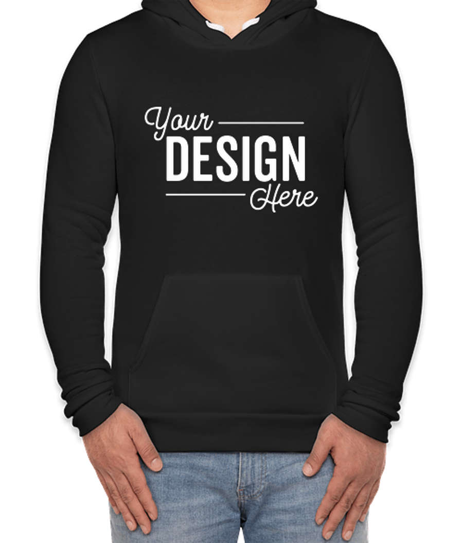 Royal Apparel USA-Made 50/50 Pullover Hoodie in Black
