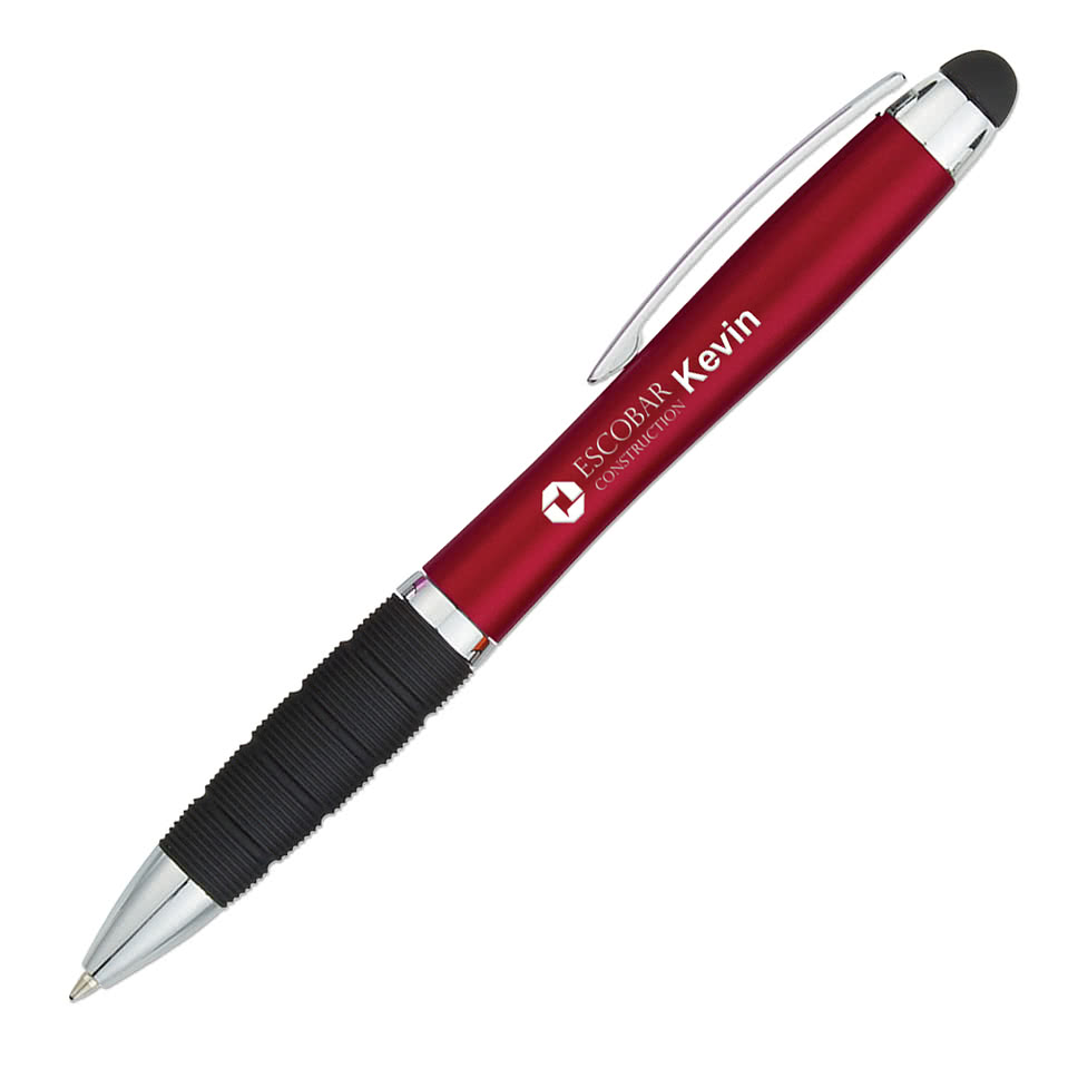 Laser Engraved Sanibel Light Stylus Pen (black ink)