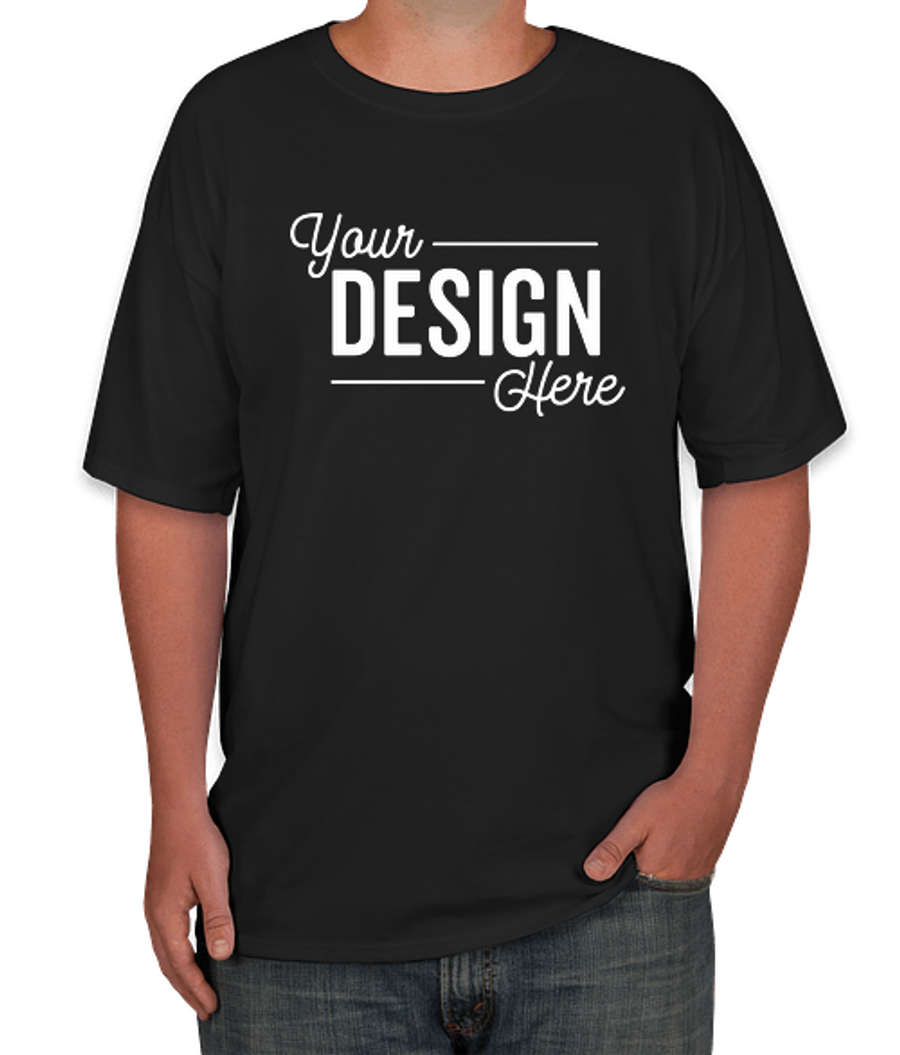 Hanes Tall Beefy-T Crewneck T-shirt in Black