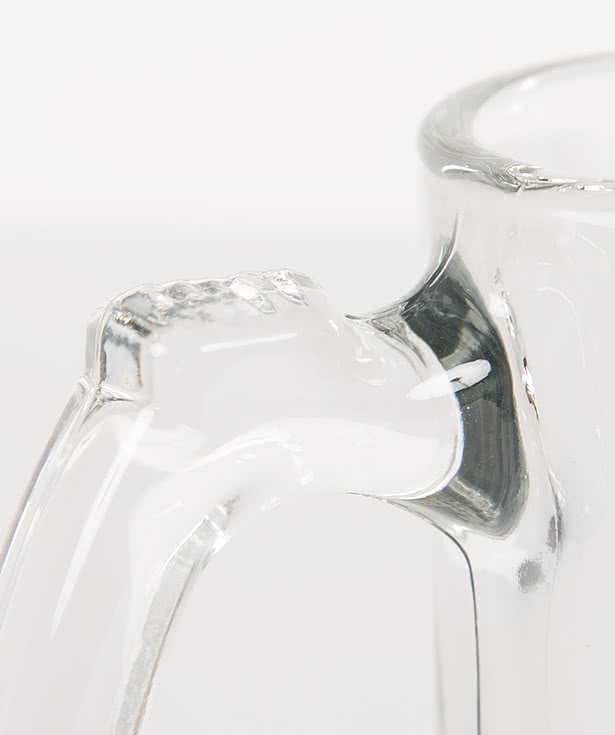 Laser Engraved 12 oz. Thumbprint Glass Tankard