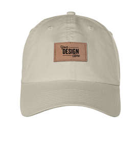 Ahead Largo Washed Twill Baseball Hat with Tan Rectangle Patch - Color: Colada