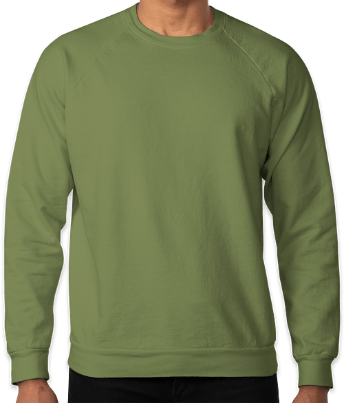 Royal Apparel USA-Made Organic Crewneck Sweatshirt in Moss