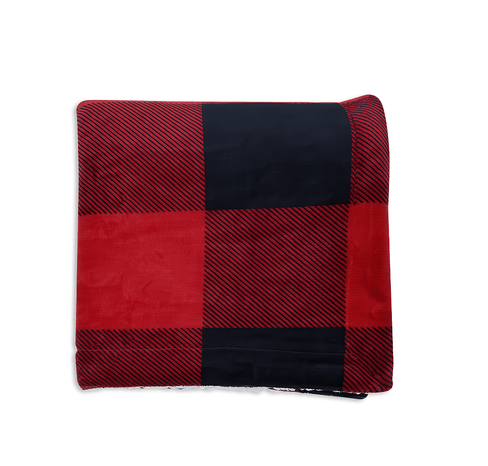 Buffalo Plaid Sherpa Blanket-default