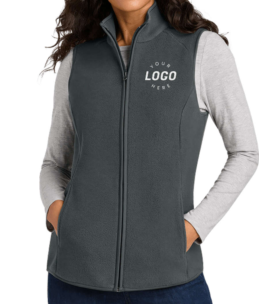 Port Authority Women's C-FREE Fleece Vest in Grey Steel