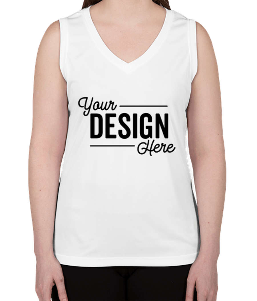 Sport-Tek Women's Competitor Performance Sleeveless Shirt in White
