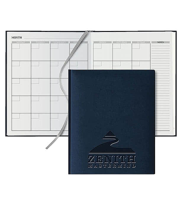 Castelli Debossed Tucson Grande Desk Undated Monthly Planner