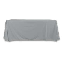 Full Color 6' Poplin Throw Tablecloth - Color: Gray