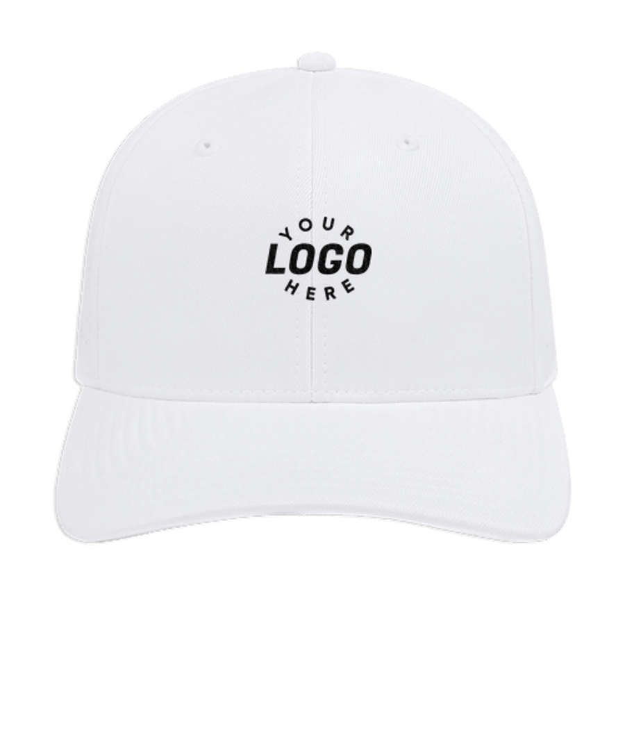 Cap America Perforated Snapback Performance Hat in White
