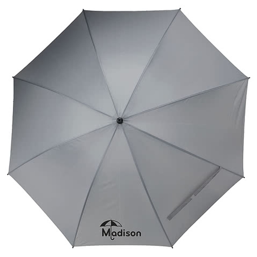 Full Color 60" Arc Manual Golf Umbrella in Black