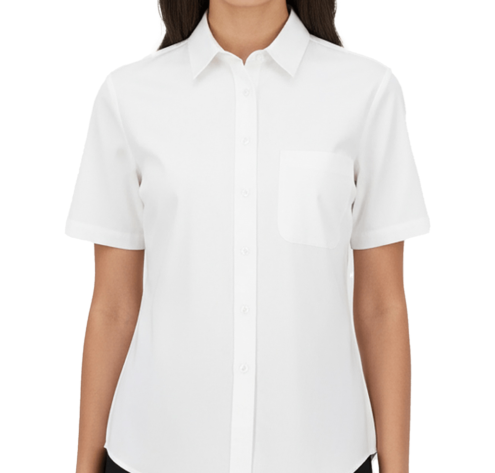 Edwards Women's Oxford Short Sleeve Easy Care Dress Shirt-default