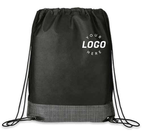 Custom Crossweave Heat Sealed Drawstring Bag Design Drawstring Bags Online at CustomInk