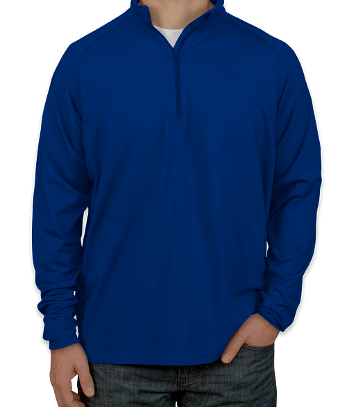 Sport-Tek Tall Performance Quarter Zip Pullover - Embroidered in True Royal