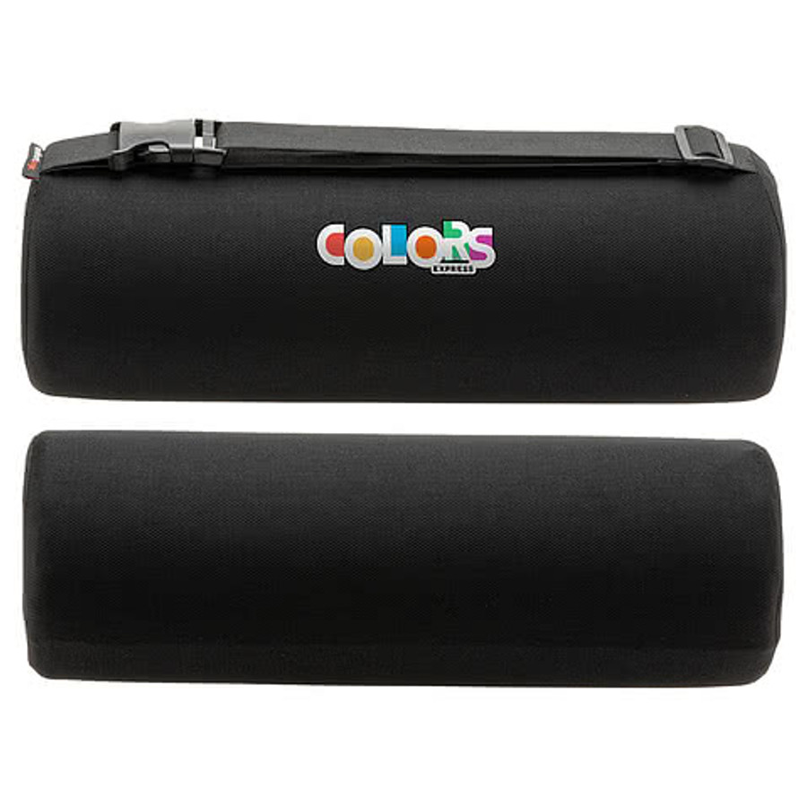 Full Color Comfort Logic Lumbar Support Roll Pillow in Black