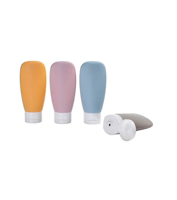 Continental 4-Bottle Travel Set in Zippered Pouch