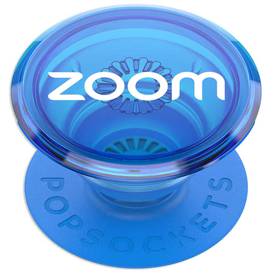 Full Color PopSockets® Round Chroma PopGrip in Clear Glitter
