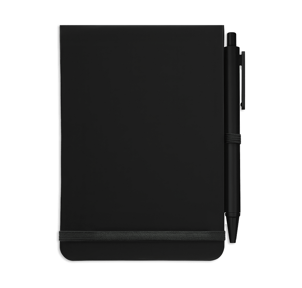 Full Color Reflections Hard Cover Notebook with Mirror and Pen-default