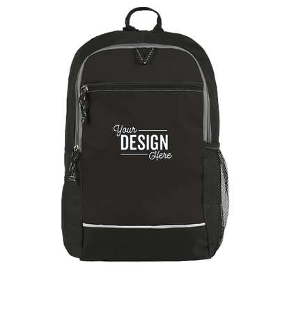 Promotional Side Pocket Backpack - Black