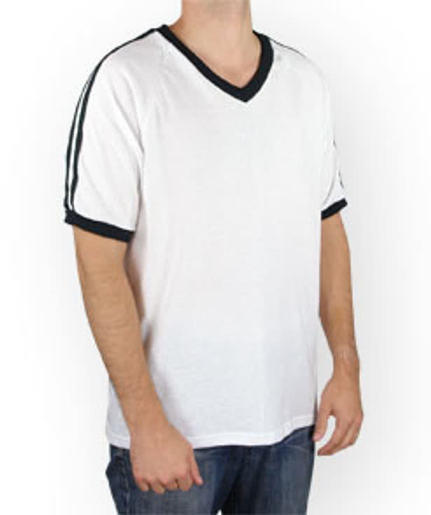 Augusta V-Neck Double Shoulder Stripe Jersey T