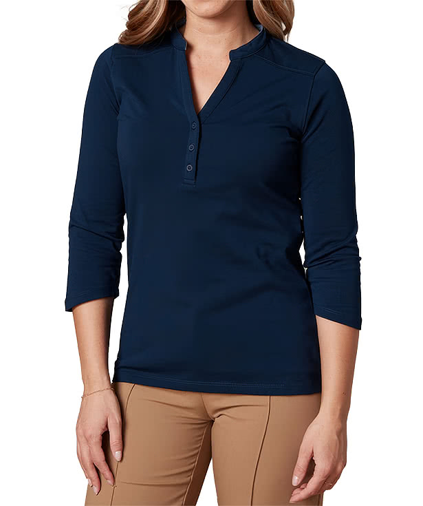 Fossa Apparel Women's Montauk Eco Performance Henley