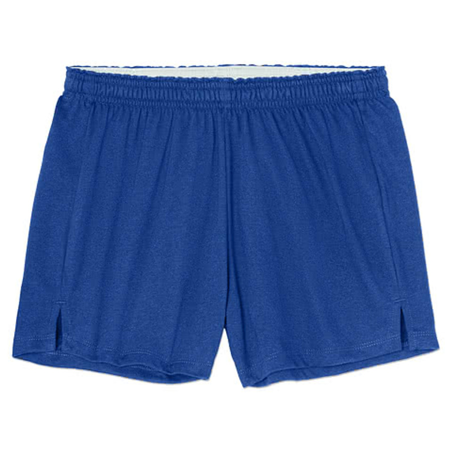 Sport-Tek Women’s Jersey Knit Squad Shorts in Heather Grey