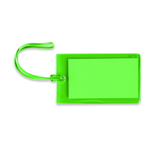 Jelly Luggage Tag in TRANSLUCENT GREEN