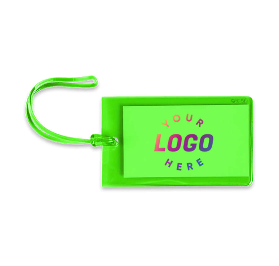 Jelly Luggage Tag in TRANSLUCENT GREEN