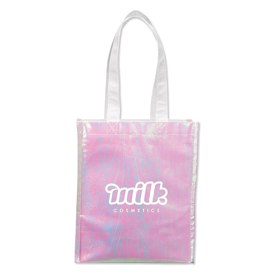 Small Iridescent Non-Woven Gift Tote Bag