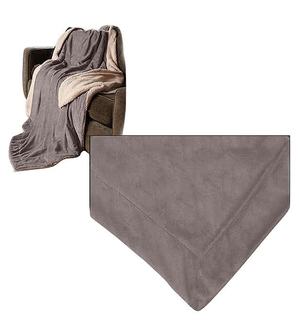 Oversized Micro Mink Sherpa Blanket