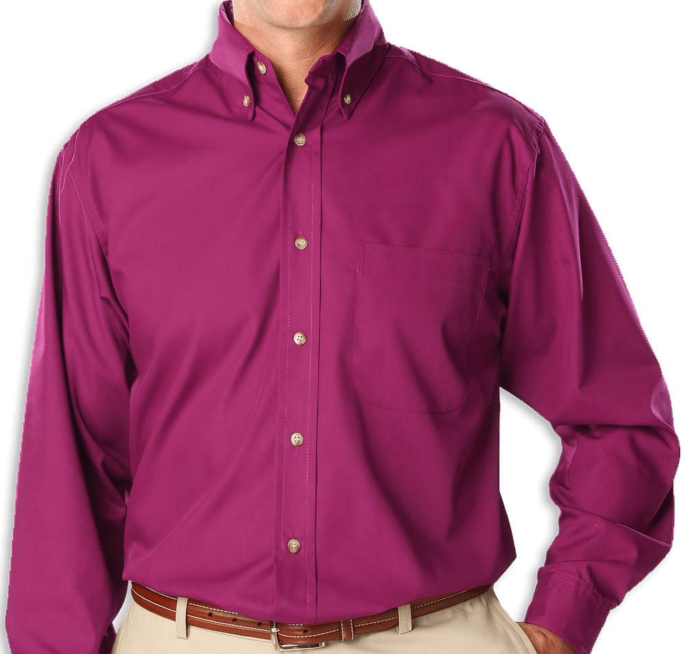 Blue Generation Superblend Poplin Long Sleeve Dress Shirt - Embroidered-default