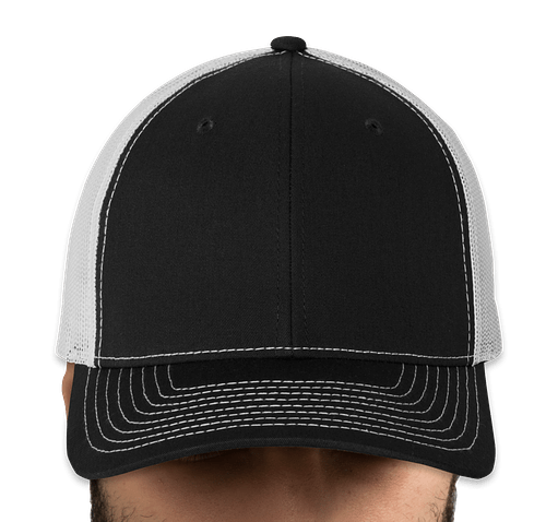 Custom Trucker Hat Richardson Cotton Soft Mesh Cap Snaps
