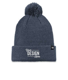 The North Face Pom Pom Beanie - Color: Shady Blue