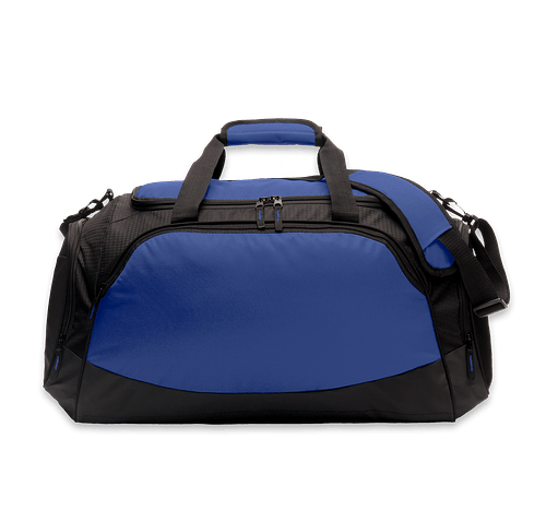 Port Authority Medium Active Duffel Bag - Printed in True Royal / Black