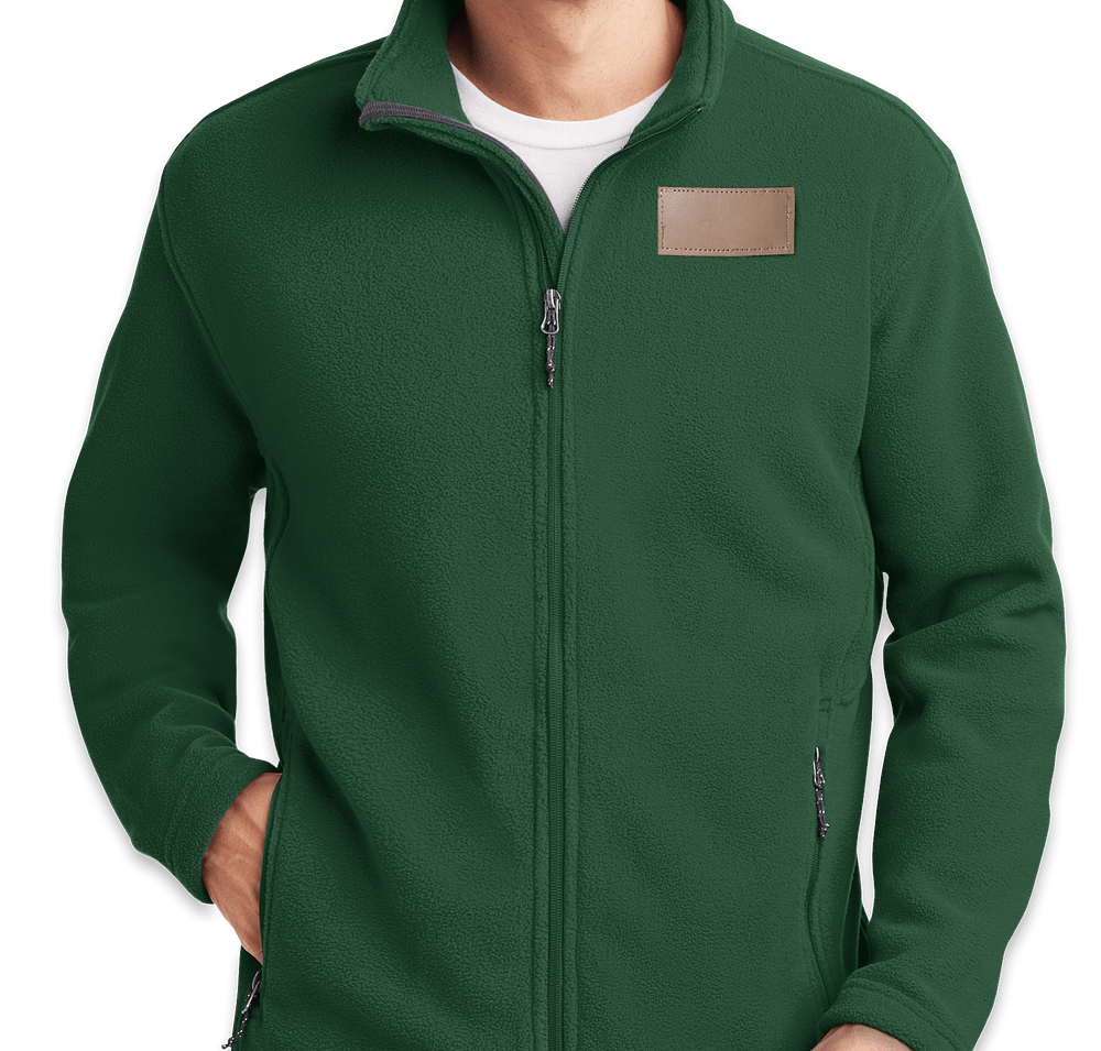 Port Authority Value Fleece Jacket - Faux Leather Patch-default