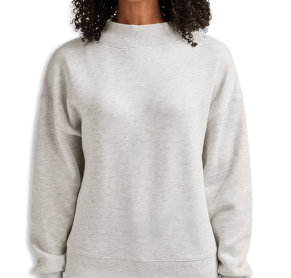 Charles River Women's Willow Recycled Mock-Neck Sweatshirt-default
