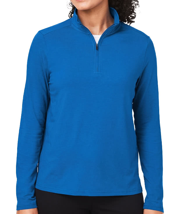 Devon & Jones Women's Raleigh Stretch Quarter Zip Performance Shirt