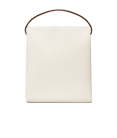Full Color Recycled Cotton Canvas Lunch Bag in Natural