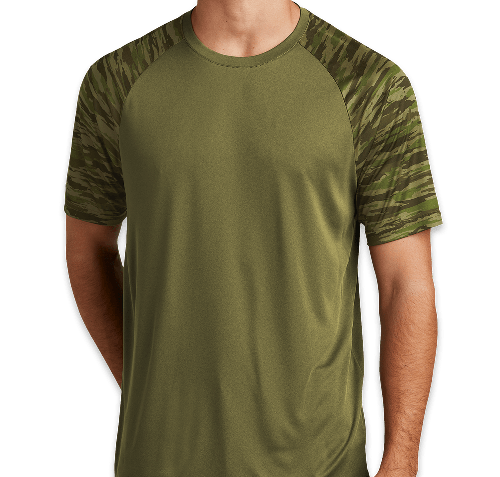 Sport-Tek Drift Camo Colorblock Performance Shirt-default
