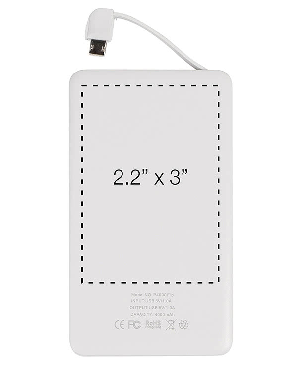 Full Color iTwist 4-in-1 4,000 mAh Portable Power Bank