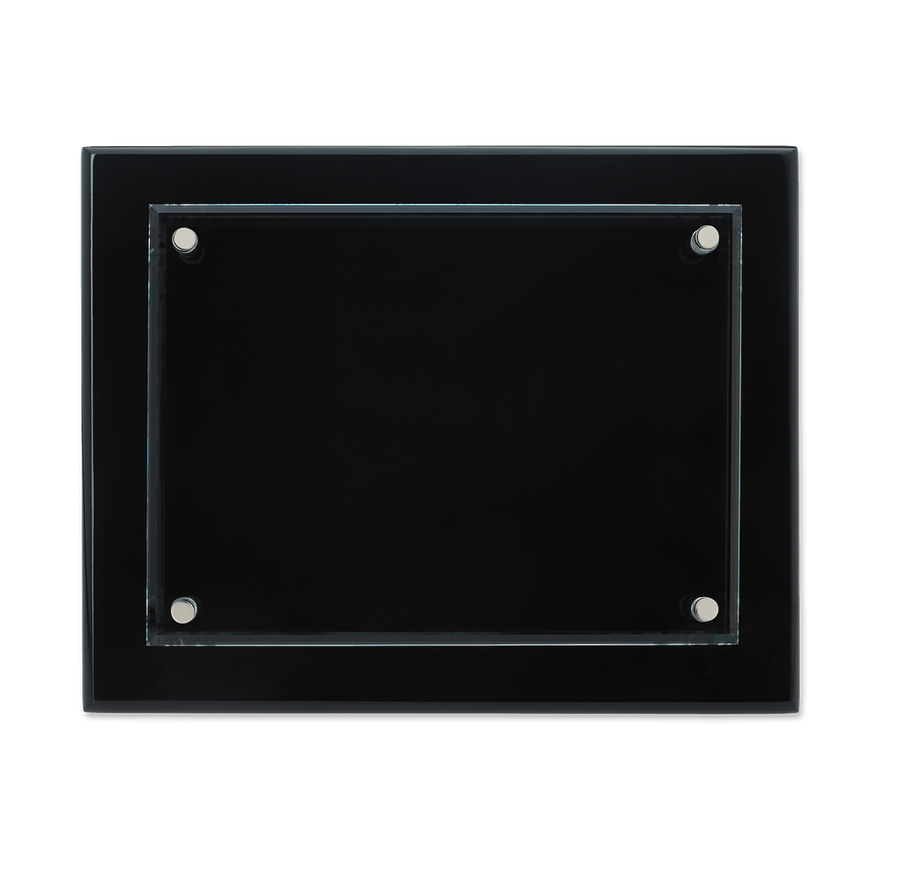 Laser Engraved 10" Floating Glass Plaque-default