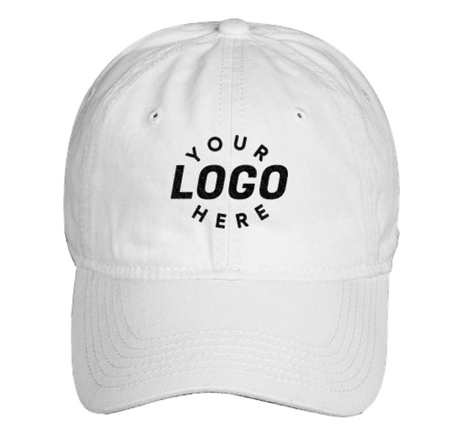 Valucap Unstructured Washed Hat in White