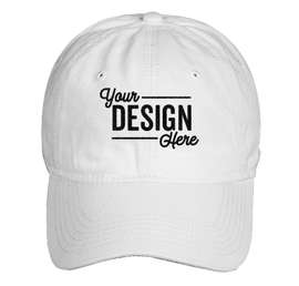 Sportsman Unstructured Washed Hat - Color: White