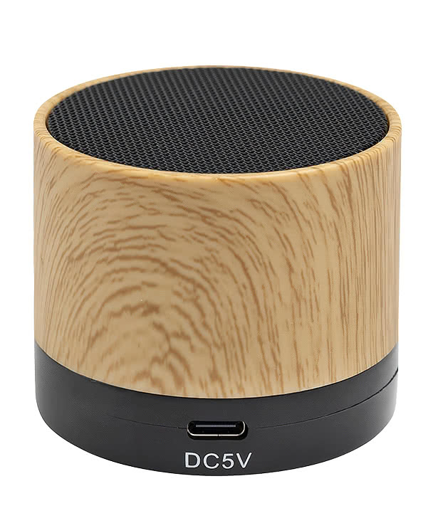 Allegro Wood Grain Wireless Bluetooth Speaker