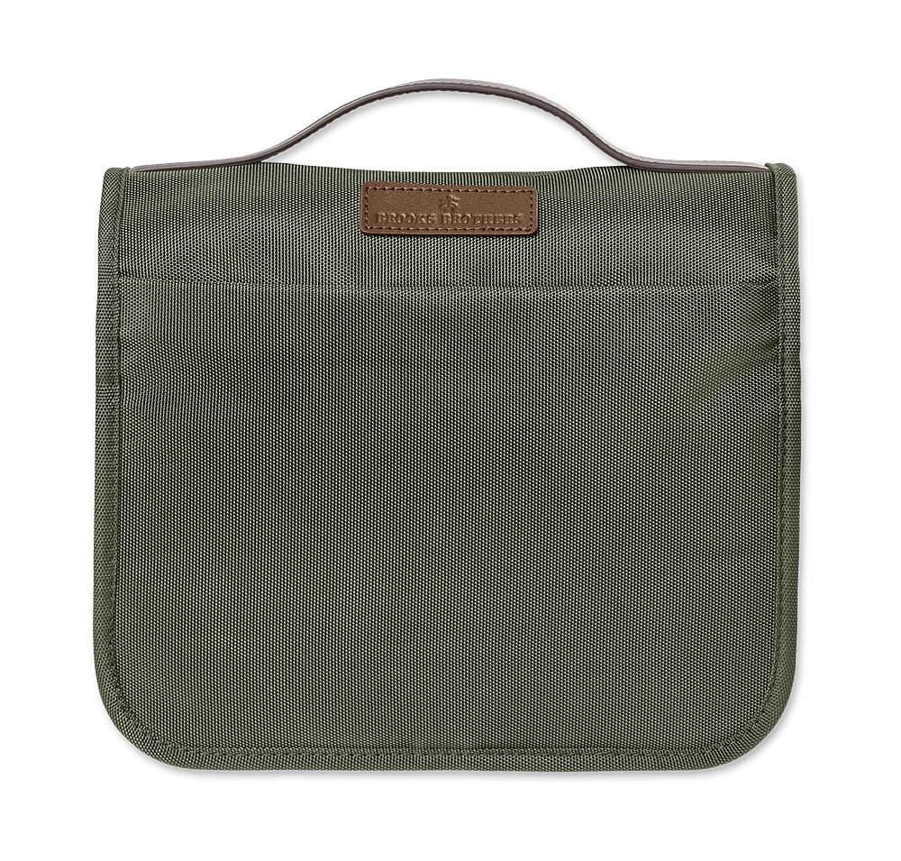Brooks Brothers Oxford Hanging Travel Pouch-default