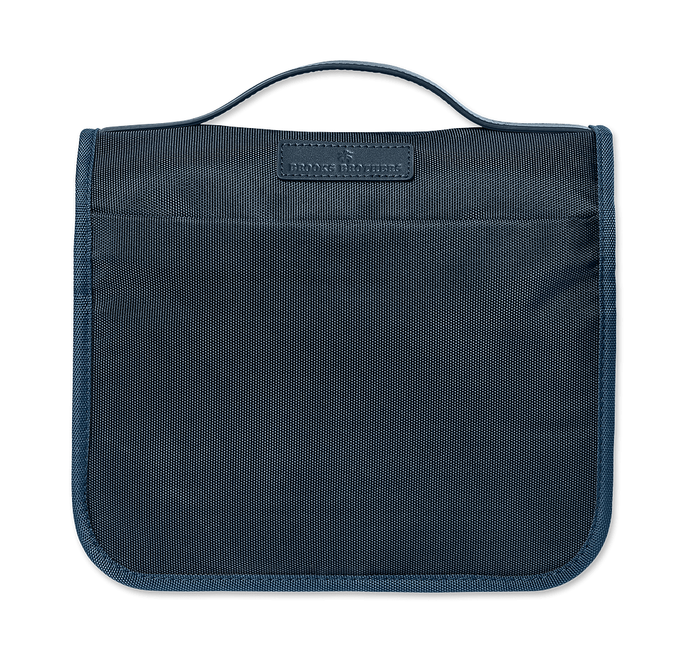 Brooks Brothers Oxford Hanging Travel Pouch-default