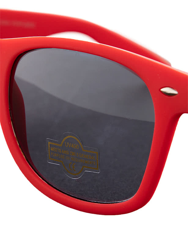 Rubberized Finish Fashion Sunglasses